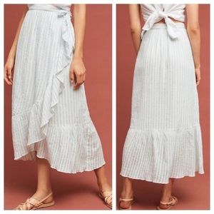 NWT Maeve Gloria Striped Wrap Skirt